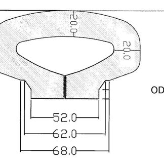 11 inch tyre to suit DBS Semi-Solid Round Tyre 115mm Wide - Fits standard DBS plastic rim