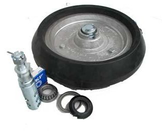 15 inch Aluminium Press Wheel - Integral Hub - Round Axle Horwood Bagshaw Variant 110mm Wedge Solid