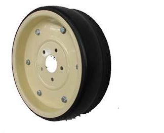 15 inch Powder Coated Gauge Wheel - HT No Hub or Axle Solid Lip Profile Tyre