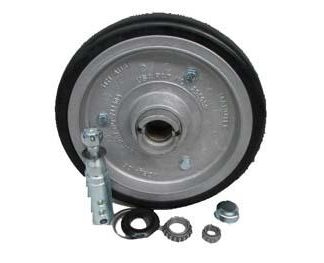 15 inch Aluminium Press Wheel - Integral Hub - Round Axle Horwood Bagshaw Variant 55mm Flat Semi-Pneumatic