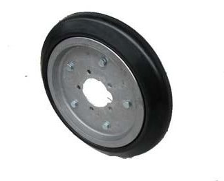 15 inch Aluminium Press Wheel - HT Hub - No Hub or Stub Complete with 70mm Vee Solid Tyre on Wheel