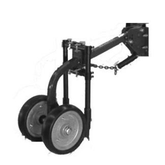 Twin Swivel(Black) - Fixed Spacing - No Rock 15 inch 100mm Flat Semi-Pneumatic Tyre