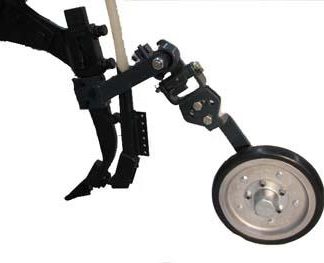 Semi-Adjustable Tyne Mounted Assembly - Edge-On 15 inch 55mm Flat Semi-Pneumatic Tyre