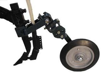 Semi-Adjustable Tyne Mounted Assembly - Edge-On 16 inch 70mm Vee Semi-Pneumatic Tyre