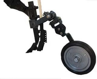 Semi-Adjustable Tyne Mounted Assembly - Edge-On 15 inch 80mm Ribbed Semi-Pneumatic Tyre