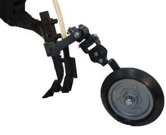 Semi-Adjustable Tyne Mounted Assembly - Edge-On 16 inch 80mm Wedge Semi-Pneumatic Tyre