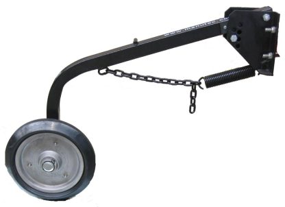 15 inch Fixed Single Walking Wheel Assembly (GREY) (Complete) Complete with 100mm Flat Semi- Solid Tyres on Wheels