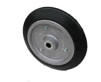 16 inch Aluminium Press Wheel - Nylon Bush Complete with 16 inch 70mm Vee Semi-Pneumatic Tyre on Wheel