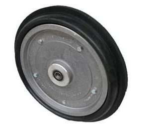 18 inch Sealed Bearing Press Wheel - 25mm Solid - 100mm Flat Central Rib