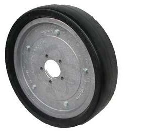 18 inch Aluminium Press Wheel - HT Hub - No Hub or Axle 100mm Gauge Profile Solid Tyre