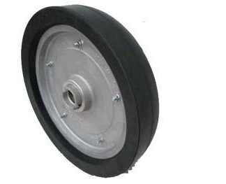 18 inch Aluminium Press Wheel - Integral Hub - No Axle 100mm Gauge Profile Solid Tyre