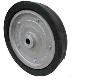 18 inch Aluminium Press Wheel - Nylon Bush - 32mm 100mm Gauge Profile Solid