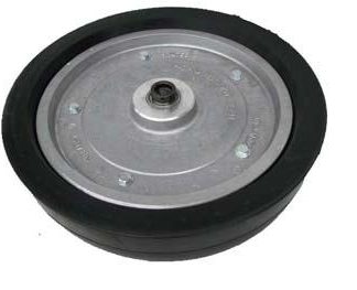 18 inch Sealed Bearing Press Wheel - 25mm with Double Locking Collars Solid - 100mm Gauge