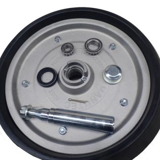 18 inch Aluminium Press Wheel - Integral Hub - Round Axle Complete with 110WGSP Tyres on Wheels