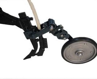 Semi-Adjustable Tyne Mounted Assembly - Edge-On 18 inch 55mm Flat Semi-Pneumatic Tyre