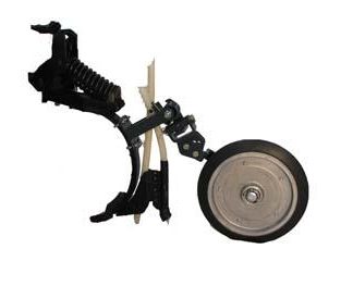 Semi-Adjustable Tyne Mounted Assembly - Flat-On 18 inch 100mm Flat Solid Tyre