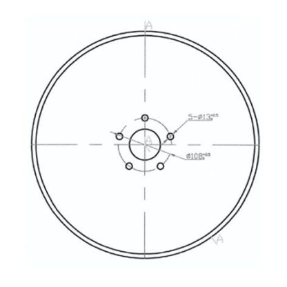 18 inch Plain Single Bevel Coulter Disc HT Pattern (5x108)- 6MM