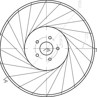 13 inch Directa Coulter Disc HT Pattern (5x108)- Double Bevel