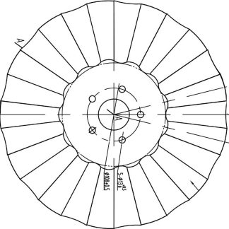 26 inch 13 Wave Coulter Disc 5X13MM PCD 108 - C.HOLE 63MM - 6MM THICK